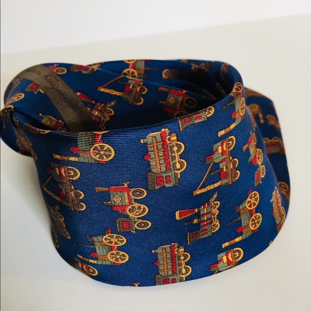 Vintage Ferragamo Silk Tie - Picture 2 of 6